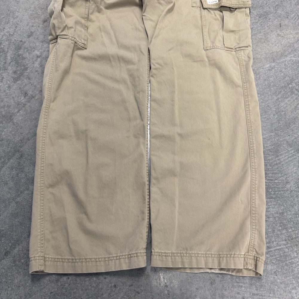 Vintage Levis Cargo Pants Mens 40x34 Y2k Loose Baggy Khaki Fatigue Skater 2000s - Picture 2 of 12